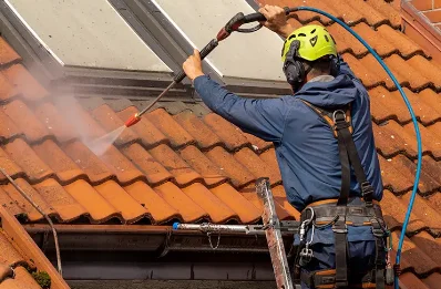 Démoussage et hydrofuge de toiture à Lahitte